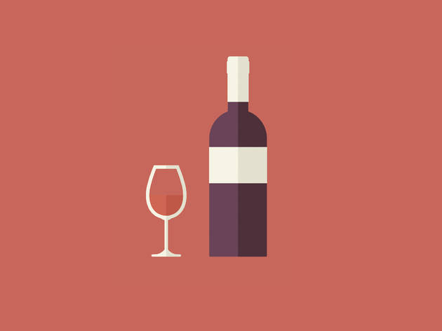 garrafa e copo de vinho city life index