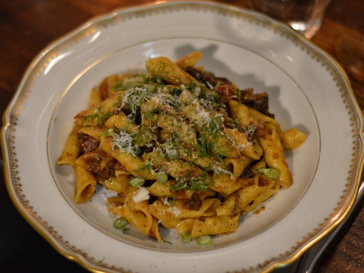 Les pasta à la joue de bœuf de Racines