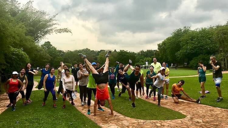 Bootcamp training at Botanic Gardens