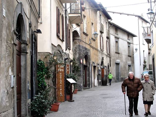 Walking through Orvieto streets