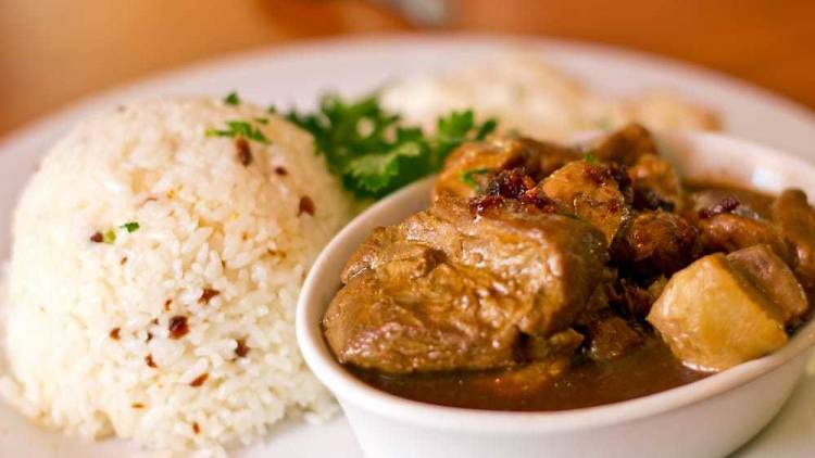 Pork Adobo at La Rose Cafe