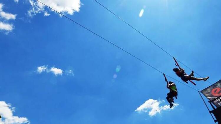 Zip-line at Governors Island