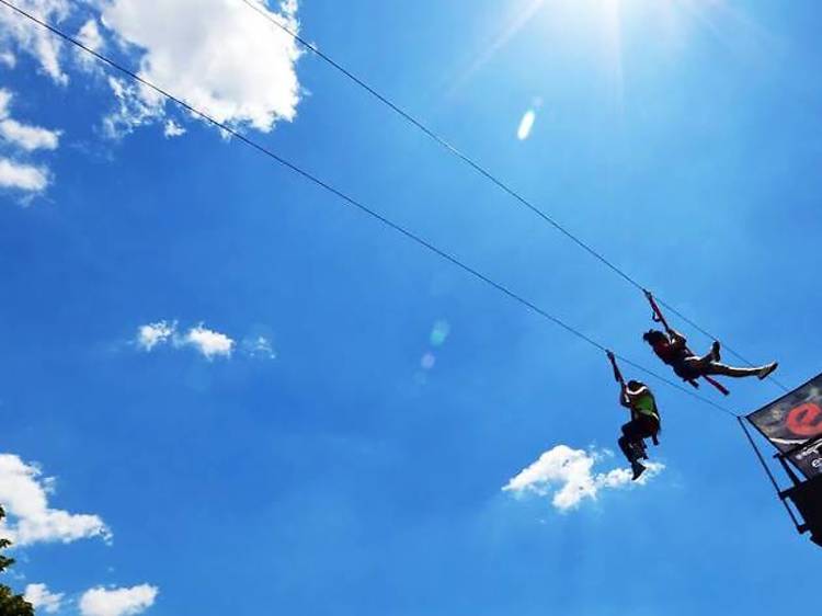 Zip-line at Governors Island