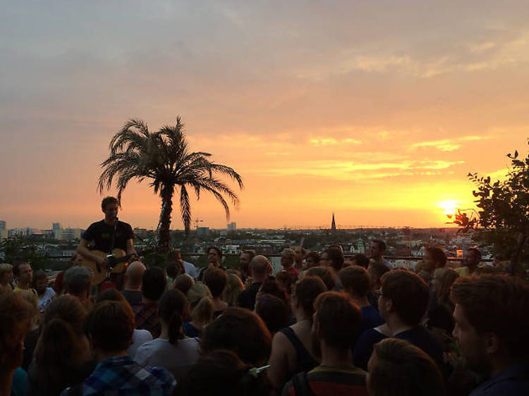 You can party in a bunker with a rooftop garden