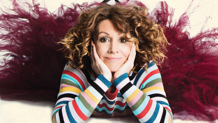 Kitty Flanagan poses for a press shot for her new show 'Smashing'