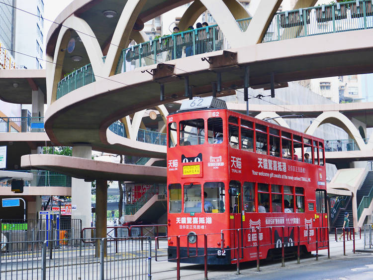 Ride on a double decker tram