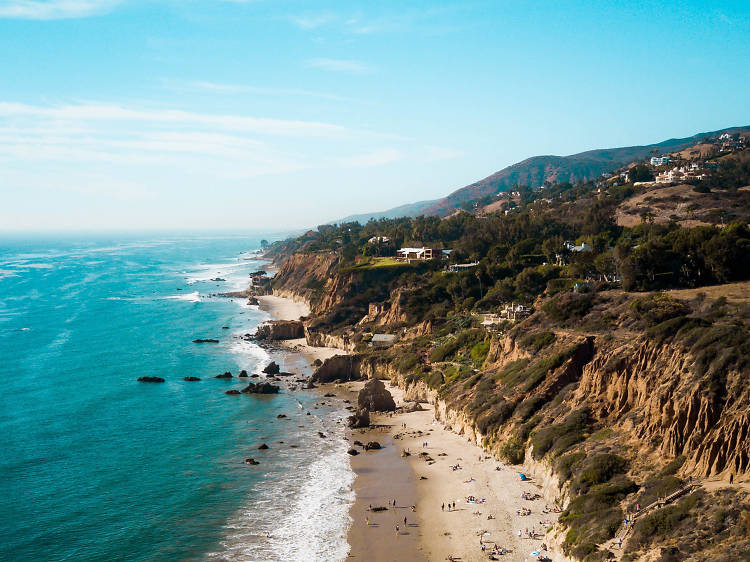 Relax on postcard-perfect beaches in Malibu