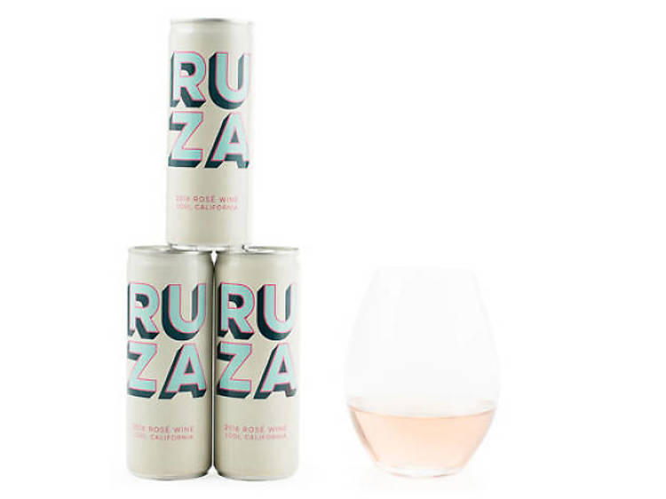 Portable cans of rosé to bring with you when you tan