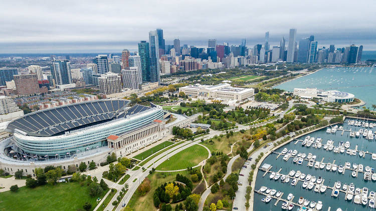 The Chicago Bears had their annual Family Fest today at Soldier