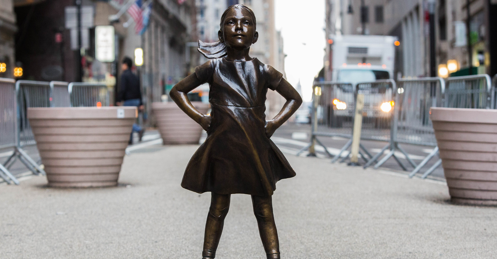 The Fearless Girl statue will remain in NYC permanently