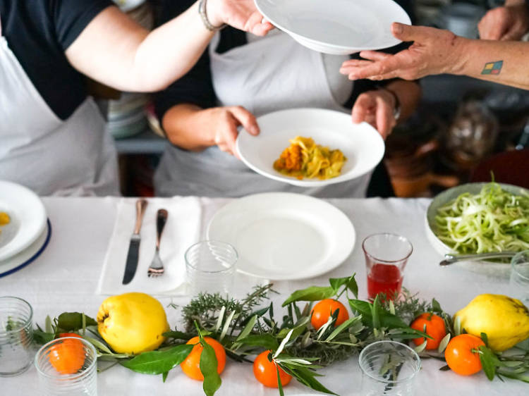 Market to Table: Join professional chefs for a market tour and cookery class