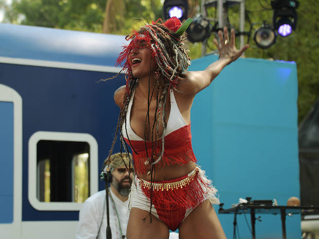 Carnaval de Bahidorá Bailarinas en el Carnaval de Bahidorá