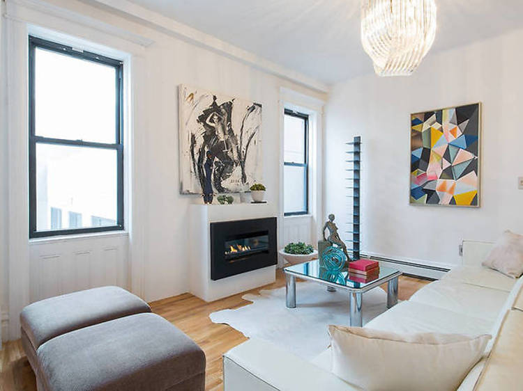 The renovated apartment in Brooklyn