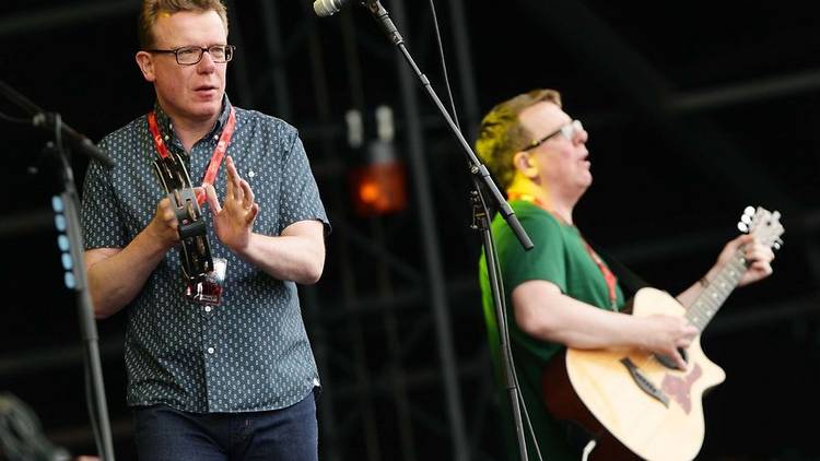 The Proclaimers performing on the Virgin Media Stage, during the V Festival at Hylands Park in Chelmsford, Essex.