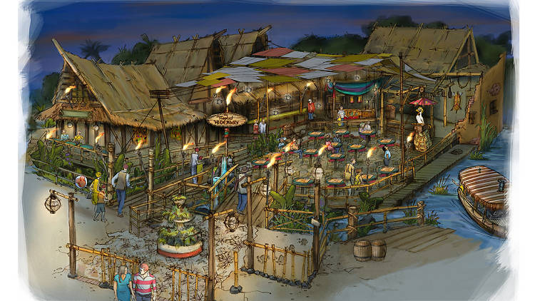 Disneyland’s adding a new market and restaurant, the Tropical Hideaway, in Adventureland