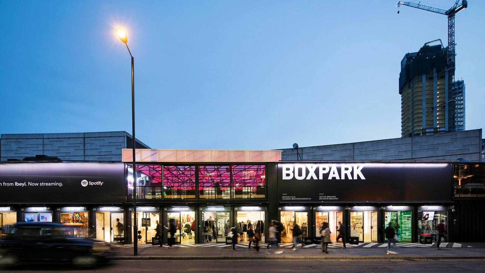 Boxpark Shoreditch Restaurants in Shoreditch, London