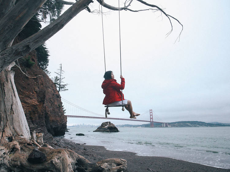Hike to these hidden rope swings with gorgeous views of the Bay Area