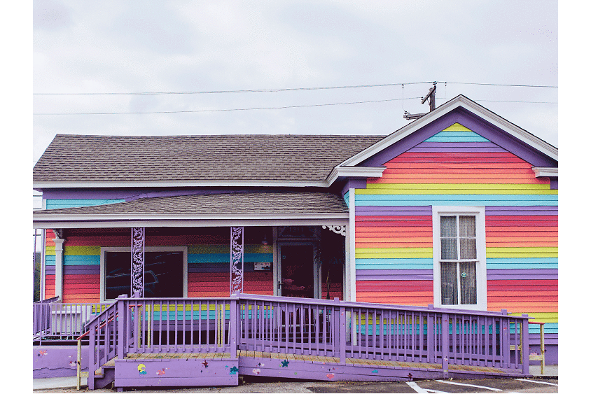 Check out the rainbow-fueled Cute Nail Studio