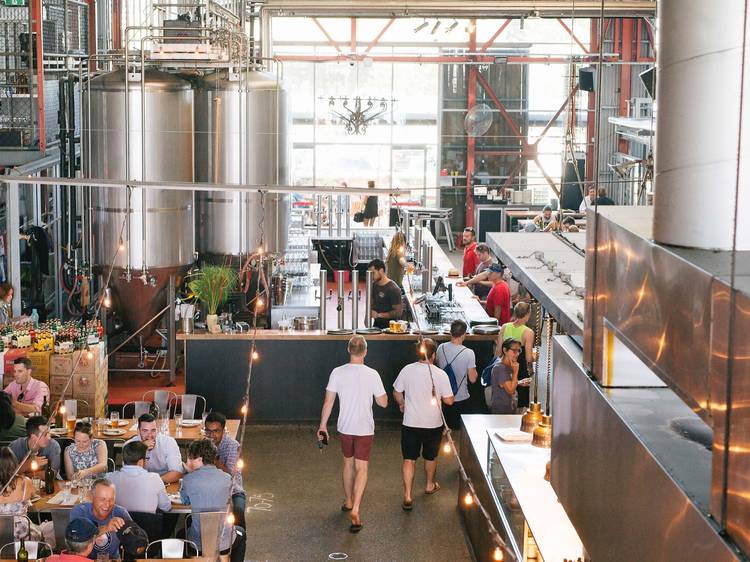 Drink your favourite beer from the source at Little Creatures Brewery
