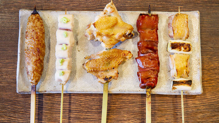 yakitori photo menu - group shot