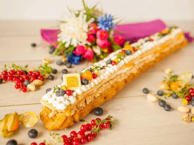 Éclair XL da Leitaria da Quinta do Paço