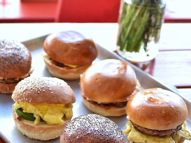 The Board Breakfast sandwiches at The Board