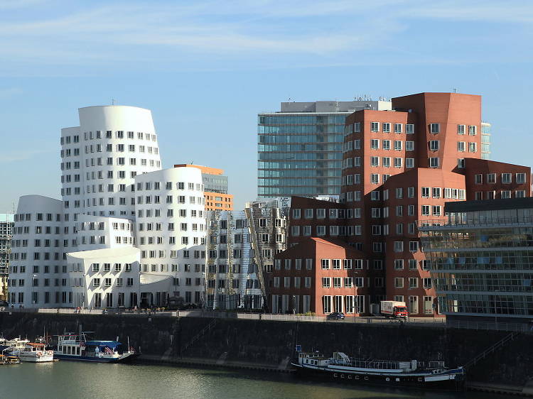 Neue Zollhof (aka, the Gehry Buildings)