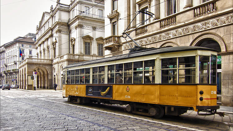 travel man in milan