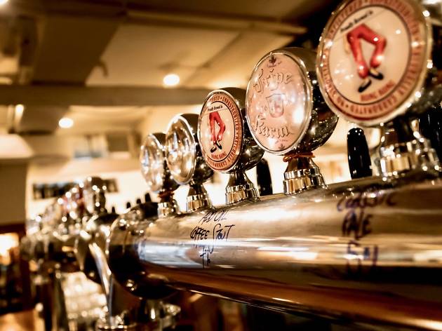 Beers on tap at The Globe The Globe in Central. Photo: Anthony J Damico