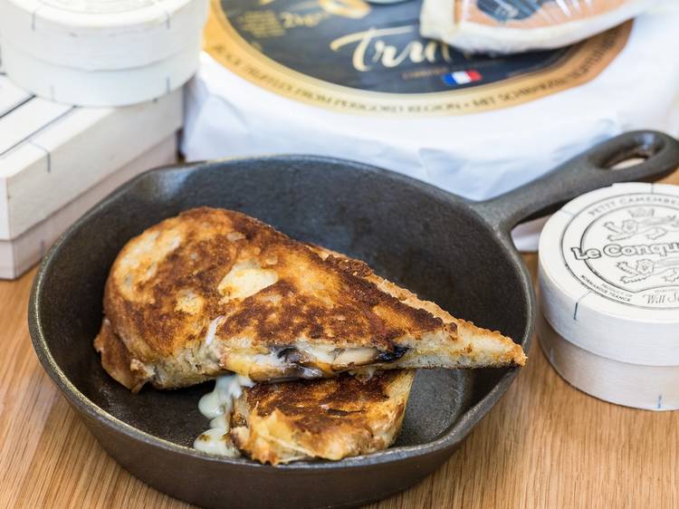 Mushroom and taleggio toastie at the Cheese Pleaser, $12.50