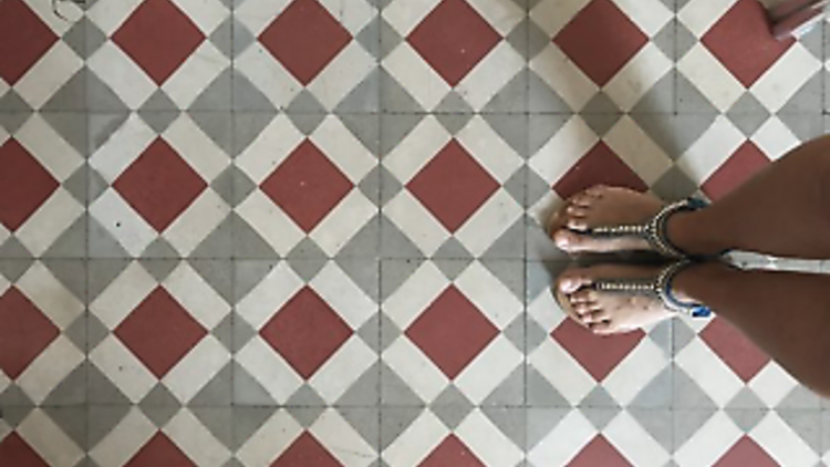 Mosaico del Hospital de la Santa Creu