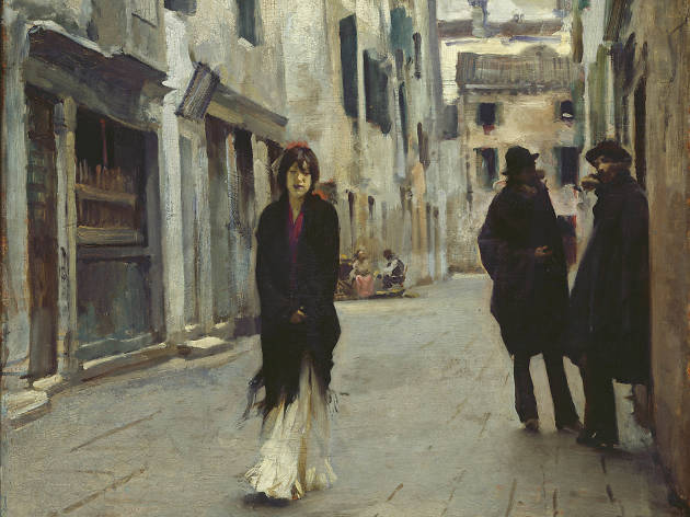 John Singer Sargent, Street in Venice, American John Singer Sargent, Street in Venice, American