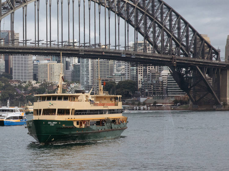 At the bow of a Sydney Ferry