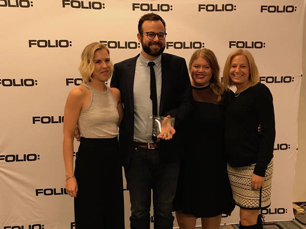 Time Out North America won the Design Team of the Year award at the Folio: Eddie & Ozzie Awards 2017 Time Out North America won the Design Team of the Year award at the Folio: Eddie & Ozzie Awards 2017
