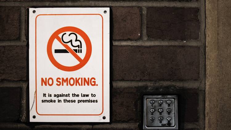 Be aware of smoke-free zones