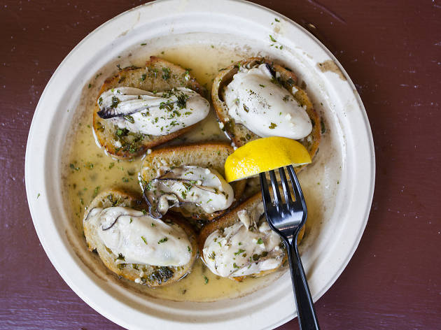 Oyster Sliders at the Renaissance Pleasure Faire