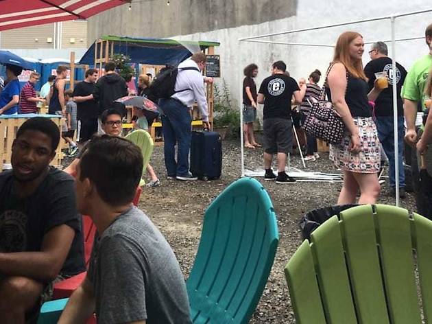 Evil Genius Beer Company Evil Genius Beer Company recently expanded to include a beer garden.