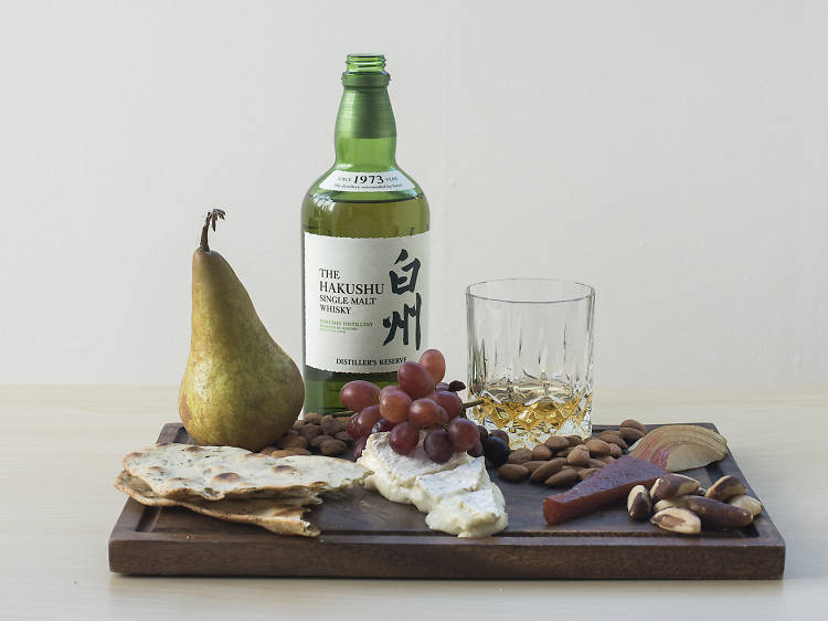 Hakushu 12yo and brie