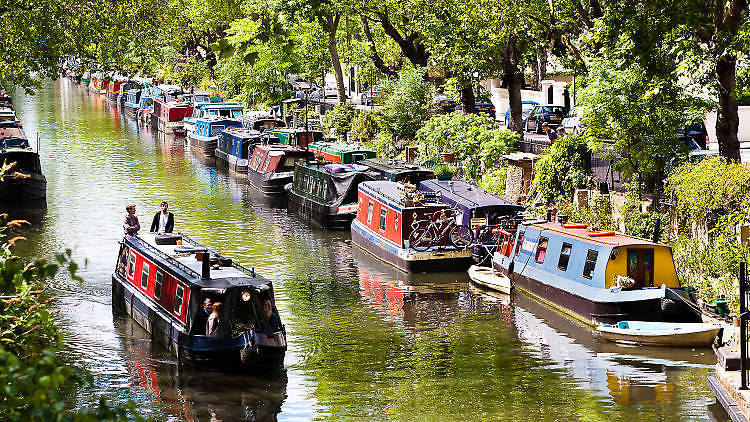 Spot pretty narrowboats in Little Venice