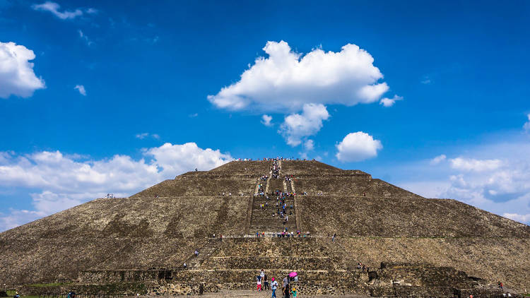 La pirámide del Sol en Teotihuacán