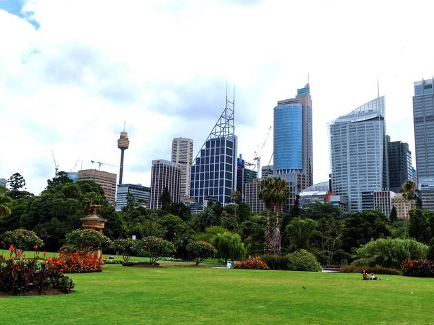Gardens looking at the city.