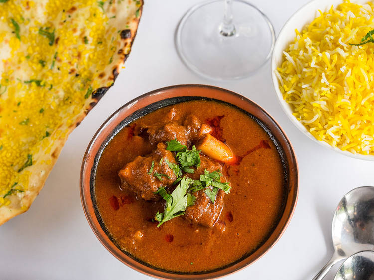 Goat curry at Indian Mehfil CBD, $22.99