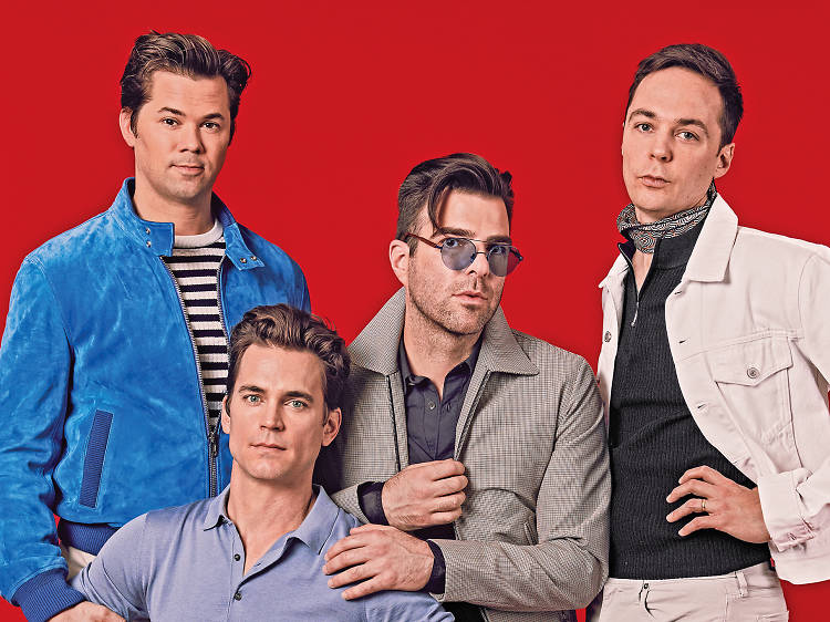 Jim Parsons, Zachary Quinto, Andrew Rannells and Matt Bomer hit Broadway