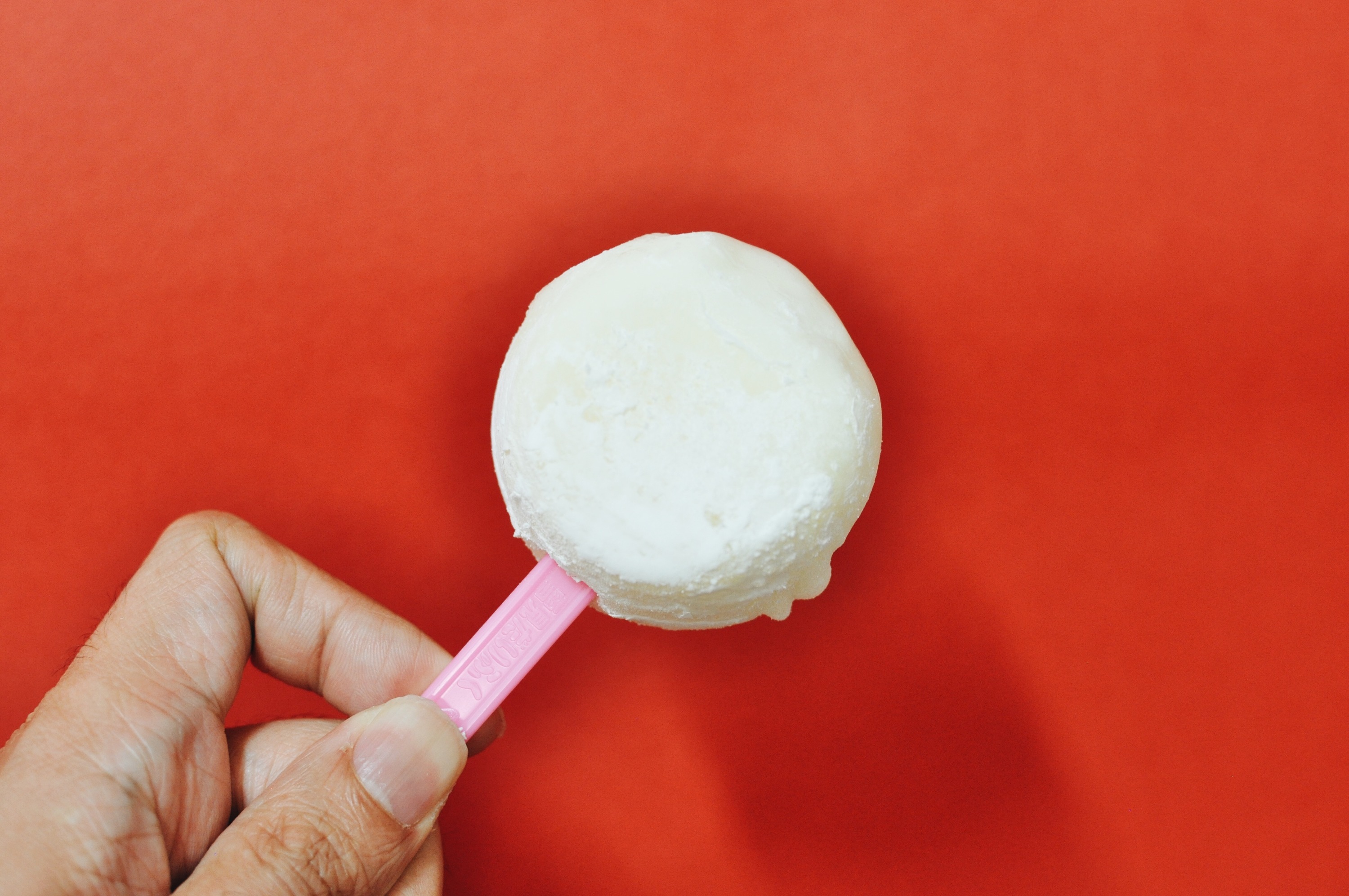 ice cream covered in tiny balls