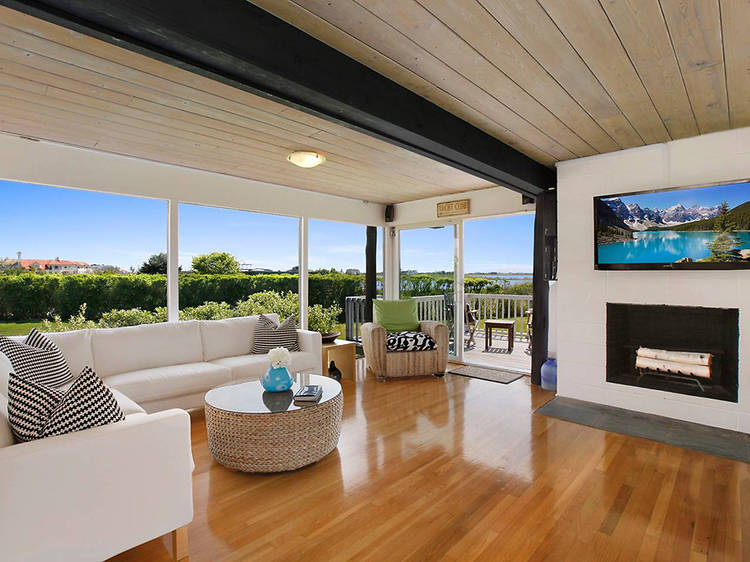 The magnificent waterfront home in Bridgehampton