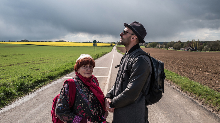 Agnès Varda i JR a la pel·lícula 'Caras y Lugares'