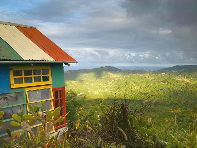 Rastafarian museum at top of Barbados' highest mountain, Mount Hillaby, Inland, Barbados 128523831