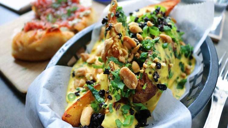 V Street is a vegan restaurant in Philadelphia that's inspired by international street-food cuisine. 