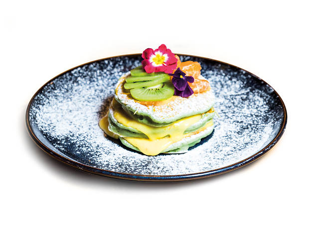 Panquecas de matcha Panquecas de matcha