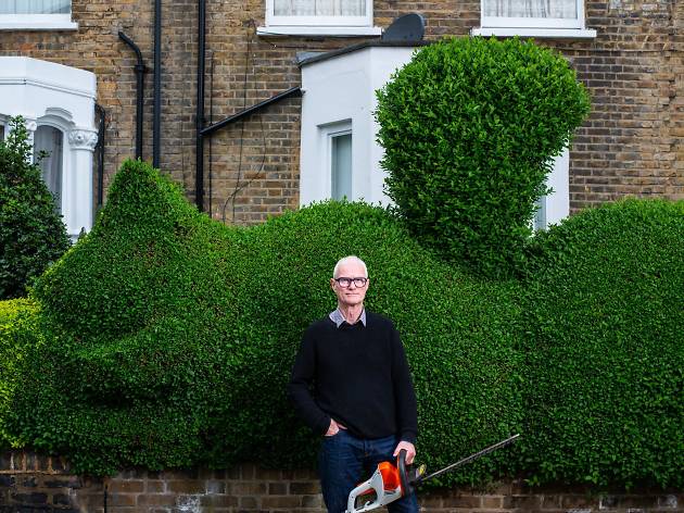 Tim Bushe, aka Hedgecutter Man Tim Bushe, aka Hedgecutter Man